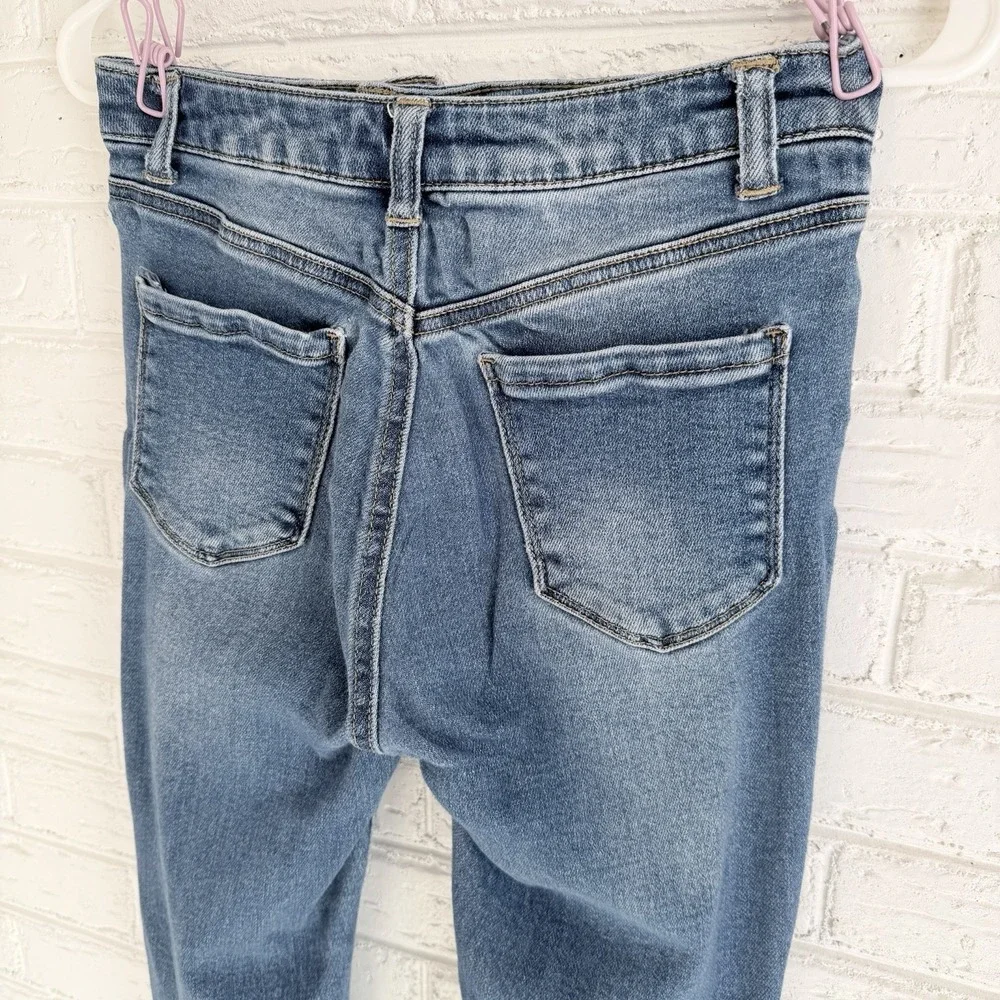 WAX Jeans Women's Blue‎ Distressed Skinny Size 5/27